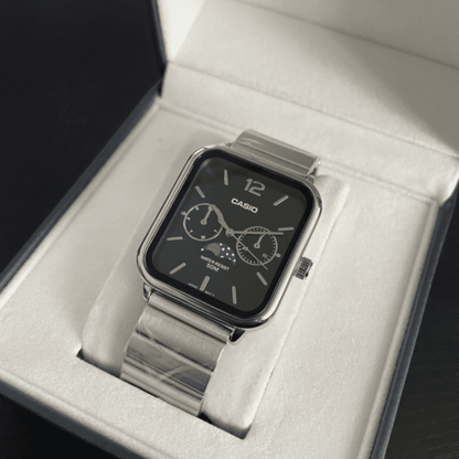 C A S I O Orologio Lunare 36 mm - Resistente all'acqua | Acciaio Inossidabile