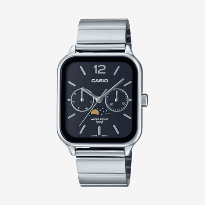 C A S I O Orologio Lunare 36 mm - Resistente all'acqua | Acciaio Inossidabile